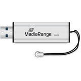 MediaRange MR919 unità flash USB 256 GB USB tipo A 3.2 Gen 1 (3.1 Gen 1) Nero, Argento, Chiavetta USB argento/Nero, 256 GB, USB tipo A, 3.2 Gen 1 (3.1 Gen 1), 100 MB/s, Lamina di scorrimento, Nero, Argento