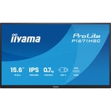 iiyama ProLite P1671HSC-B1 Monitor PC 39,6 cm (15.6") 1920 x 1080 Pixel Full HD LED Nero, Monitor LED Nero (opaco), 39,6 cm (15.6"), 1920 x 1080 Pixel, Full HD, LED, 3 ms, Nero