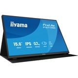 iiyama ProLite P1671HSC-B1 Monitor PC 39,6 cm (15.6") 1920 x 1080 Pixel Full HD LED Nero, Monitor LED Nero (opaco), 39,6 cm (15.6"), 1920 x 1080 Pixel, Full HD, LED, 3 ms, Nero