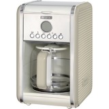 Ariete 1342 Macchina per Caffè Americano - 12 tazze - Caraffa in vetro temperato - Programmazione fino a 24 ore - Autospegnimento - 2000 Watt - Beige, Macchina fa filtro crema, Macchina da caffè con filtro, Caffè macinato, 1100 W, Beige