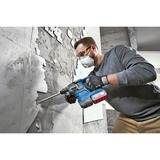 Bosch Martello perforatore a batteria GBH 18V-22 Professional solo, 18 volt, con GDE 18V-12, Trapano a percussione blu/Nero