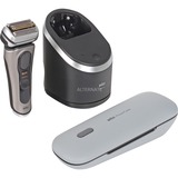 Braun Series 9 Pro+ 9575cc Wet & Dry Rasoio Trimmer Metallico grafite/Nero, Rasoio, Metallico, Batteria, 90 min, 170 mm, 260 mm