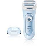 Braun Silk-épil LS5-160 Blu - Depilatore Donna Elettrico Senza Fili, Rifinitore E Sistema Esfoliante Wet&Dry 3 In 1 Con 2 Accessori, Rasio per donne celeste, Rifinitore E Sistema Esfoliante Wet&Dry 3 In 1 Con 2 Accessori, Rasoio, 3 testina/e, Blu, 1 scheerblad, Wireless, Stilo AA