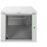 Digitus Alloggiamento a parete Serie Dynamic Basic - 600 x 600 mm (L x P), IT armadio grigio chiaro, Da parete, 9U, 60 kg, Lucchetti, Grigio