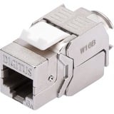 Digitus DN-93615-24 modulo Keystone, Modulo di Keystone argento/Bianco, Argento, Nichel, Zinco, -20 - 70 °C, 14 mm, 34 mm