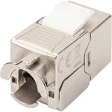 Digitus DN-93615-24 modulo Keystone, Modulo di Keystone argento/Bianco, Argento, Nichel, Zinco, -20 - 70 °C, 14 mm, 34 mm