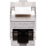 Digitus DN-93615-24 modulo Keystone, Modulo di Keystone argento/Bianco, Argento, Nichel, Zinco, -20 - 70 °C, 14 mm, 34 mm
