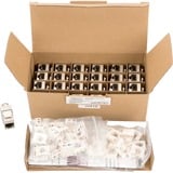 Digitus DN-93615-24 modulo Keystone, Modulo di Keystone argento/Bianco, Argento, Nichel, Zinco, -20 - 70 °C, 14 mm, 34 mm