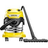 Kärcher WD 4 SV-20, Aspira bagnato / asciutto giallo/in acciaio inox