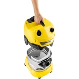 Kärcher WD 4 SV-20, Aspira bagnato / asciutto giallo/in acciaio inox