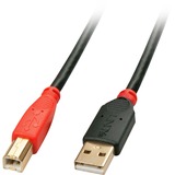 Lindy 42762 cavo USB USB 2.0 15 m USB A USB B 0,48 Gbit/s Nero, Rosso Nero, 15 m, USB A, USB B, USB 2.0, Maschio/Maschio, Nero, Rosso