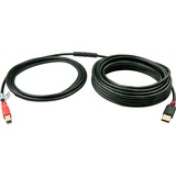 Lindy 42762 cavo USB USB 2.0 15 m USB A USB B 0,48 Gbit/s Nero, Rosso Nero, 15 m, USB A, USB B, USB 2.0, Maschio/Maschio, Nero, Rosso