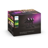 Philips Hue Faretto per esterni Lily, Luce LED Nero, Philips Hue White and Color ambiance Faretto per esterni Lily, Luce a sospensione intelligente, Bluetooth/Zigbee, Nero, LED, Alluminio, Lampadina/e non sostituibile/i