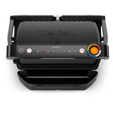 Tefal OptiGrill + GC717810 Griglia di contatto, Come contattare con grill Nero (opaco), Nero, Rettangolare, Pulsanti, 600 cm², 300 x 200 mm, 1 Fornello(i)