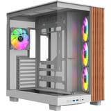 Thermaltake View 380 XL WS ARGB, Chassis Tower bianco/legno