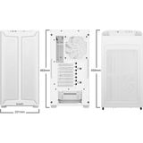 be quiet! Pure Base 501 DX White Midi Tower Bianco, Chassis Tower bianco, Midi Tower, PC, Bianco, ATX, micro ATX, Mini-ATX, Acrilonitrile butadiene stirene (ABS), Vetro, Acciaio, Gaming