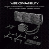 Corsair NAUTILUS 360 RS Ricondizionato, Raffreddamento ad acqua Nero