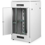Digitus Armadio di rete Serie Unique - 800 x 800 mm (L x P), IT armadio grigio chiaro, Rack indipendenti, 26U, 800 kg, Lucchetti, Grigio
