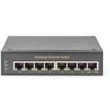 Digitus Rete Ethernet Gigabit 8 porte, Interruttore Nero