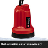 EINHELL GE-SP 18 LL Li (1x4,0Ah) 0,8 bar 4500 l/h, Pompe immersione e pressione rosso/Nero, 0Ah), Batteria, 0,8 bar, 4500 l/h, IPX8, Nero, Rosso