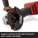 EINHELL Smerigliatrice angolare a batteria Power X-Change TE-AG 18/115-2 Li - Solo, 18 Volt rosso/Nero