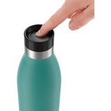 Emsa Bludrop Color N31110 Uso quotidiano 700 ml Acciaio inox Verde, Thermos Petrolio, Uso quotidiano, 700 ml, Acciaio inox, Verde, 12 h, 6 h