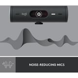 Logitech Brio 500, Webcam Nero