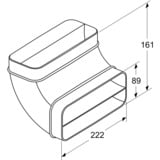 Neff Z861SB2 accessorio per cappa, Tubo Nero, Nero, Plastica, Neff, 222 mm, 161 mm, 360 g