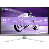 Philips Evnia 8000 32M2N8900/00 Monitor PC 80 cm (31.5") 3840 x 2160 Pixel 4K Ultra HD QD-OLED Bianco, Monitor di gioco bianco, 80 cm (31.5"), 3840 x 2160 Pixel, 4K Ultra HD, QD-OLED, 0,03 ms, Bianco