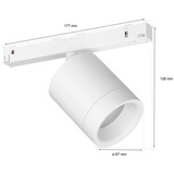 Philips Hue Faretto cilindrico Perifo, Lampada bianco, Philips Hue White and Color ambiance Faretto cilindrico Perifo, Faretto luminoso intelligente, Bluetooth/Zigbee, Bianco, LED integrato, Metallo, Lampadina/e non sostituibile/i