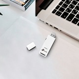 TP-Link Adattatore USB Wireless N, Adattatore Wi-Fi bianco, Wireless, USB, WLAN, Wi-Fi 4 (802.11n), 300 Mbit/s, Nero, Bianco, Vendita al dettaglio