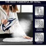 Tefal Pro Express Vision GV9812 3000 W 1,1 L Durilium AirGlide Autoclean soleplate Blu, Bianco, Stazione stirante blu/Bianco, 3000 W, 700 g/min, Durilium AirGlide Autoclean soleplate, 8,1 bar, 1,1 L, 180 g/min