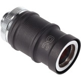 Alphacool ES Schnellverschluss BLH1A PushIn Femmina AG, Connessione cromo/nero (opaco)