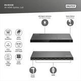 Digitus Splitter HDMI 4K, 1x8 Nero