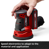EINHELL TE-RS 18 Li - Solo 22000, 11000, Levigatrice orbitale casuale rosso/Nero, 14000, 7000, 22000, 11000, 2 mm, Batteria, 18 V, 1,15 kg