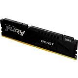 Kingston FURY FURY Beast 16GB 6400MT/s DDR5 CL32 DIMM Black EXPO, Memoria Nero, 16 GB, 1 x 16 GB, DDR5, 288-pin DIMM, Nero