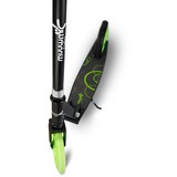 Muuwmi Lights Monopattino in alluminio GLOW 215 mm, Scooter Nero/Verde