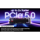 Samsung 9100 PRO PCIe® 5.0 NVMe™ M.2 SSD - 4 TB, Disco a stato solido 4 TB, M.2, 14800 MB/s