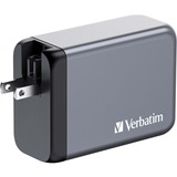 Verbatim GNC-240 Universale Nero, Grigio AC Ricarica rapida Interno, Caricabatterie grigio, Interno, AC, 28 V, Nero, Grigio