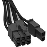 be quiet! CP-6610 0,6 m, Cavo Nero, PCI-E (6+2 pin), PCI-E(6+2 pin), 0,6 m, Maschio, Maschio, Dritto
