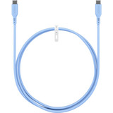 goobay Cavo in silicone USB 2.0 blu, connettore USB-C > connettore USB-C celeste
