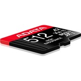 ADATA High Endurance 512 GB MicroSDXC UHS-I Classe 10, Scheda di memoria 512 GB, MicroSDXC, Classe 10, UHS-I, 100 MB/s, 85 MB/s