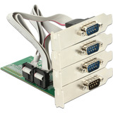 DeLOCK Scheda PCI Express x1 a 4 x Seriale RS-232, Scheda di interfaccia 