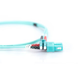 Digitus Cavo patch in fibra ottica, duplex, connettore LC > connettore SC, multimodo OM3 turchese