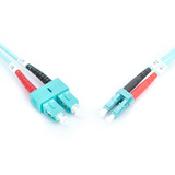 Digitus Cavo patch in fibra ottica, duplex, connettore LC > connettore SC, multimodo OM3 turchese