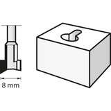 Dremel Fresa per scanalature HSS Ø 8mm (655) 