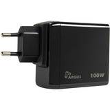 Inter-Tech Caricatore Argus PD-3100, caricatore USB-C, Caricabatterie Nero