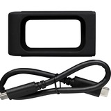 Kingston 4000G SSD portatile XS2000, Disco a stato solido argento/Nero, 4 TB, USB tipo-C, 3.2 Gen 2 (3.1 Gen 2), 2000 MB/s, Nero, Argento