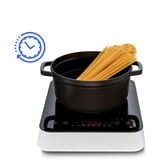 Medion LIFE Piastra a induzione MD 18490, Piastra riscaldante Nero/Bianco