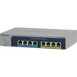 Netgear 8-port Ultra60 PoE++ Multi-Gigabit (2.5G) Ethernet Plus Switch Gestito L2/L3 2.5G Ethernet (100/1000/2500) Supporto Power over Ethernet (PoE) Grigio, Interruttore grigio, Gestito, L2/L3, 2.5G Ethernet (100/1000/2500), Full duplex, Supporto Power over Ethernet (PoE)